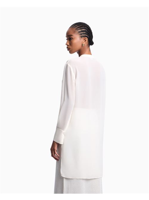 maxi camicia in tecno georgette Emporio Armani | EW003213 AF10209U1058